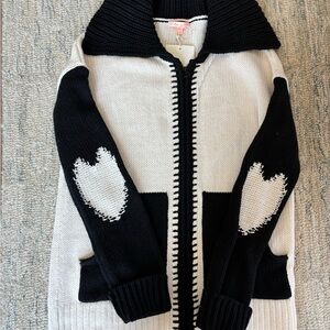 Lisa Todd Undercover Love Zip Sweater NWT Valentine’s Day